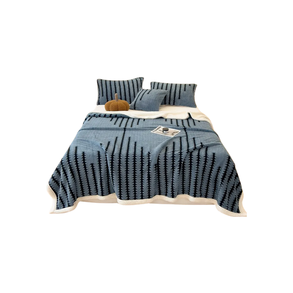 Fluffy Jacquard Winter Blanket
