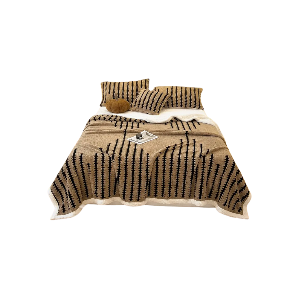 Fluffy Jacquard Winter Blanket