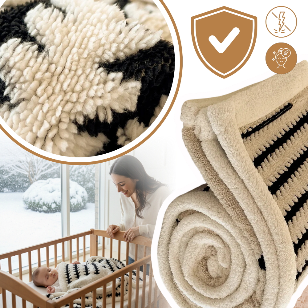 Fluffy Jacquard Winter Blanket