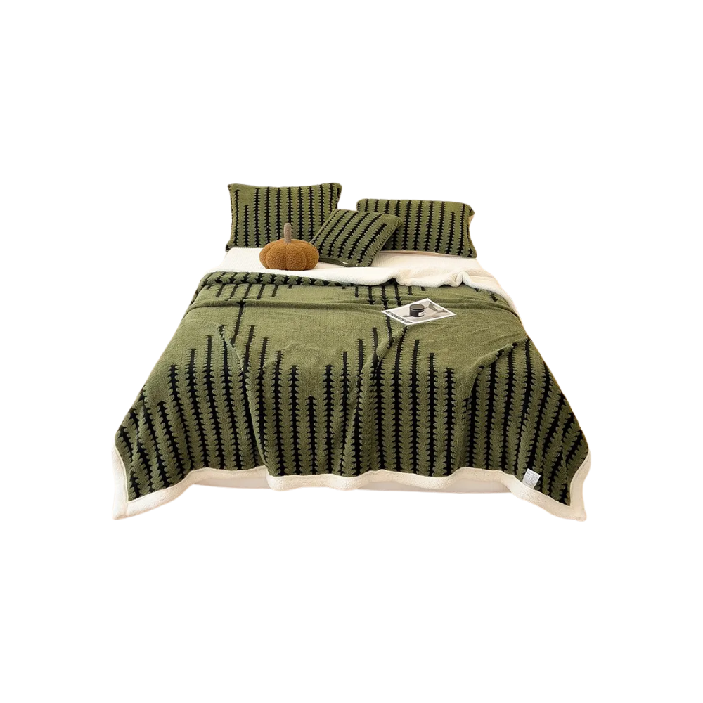 Fluffy Jacquard Winter Blanket
