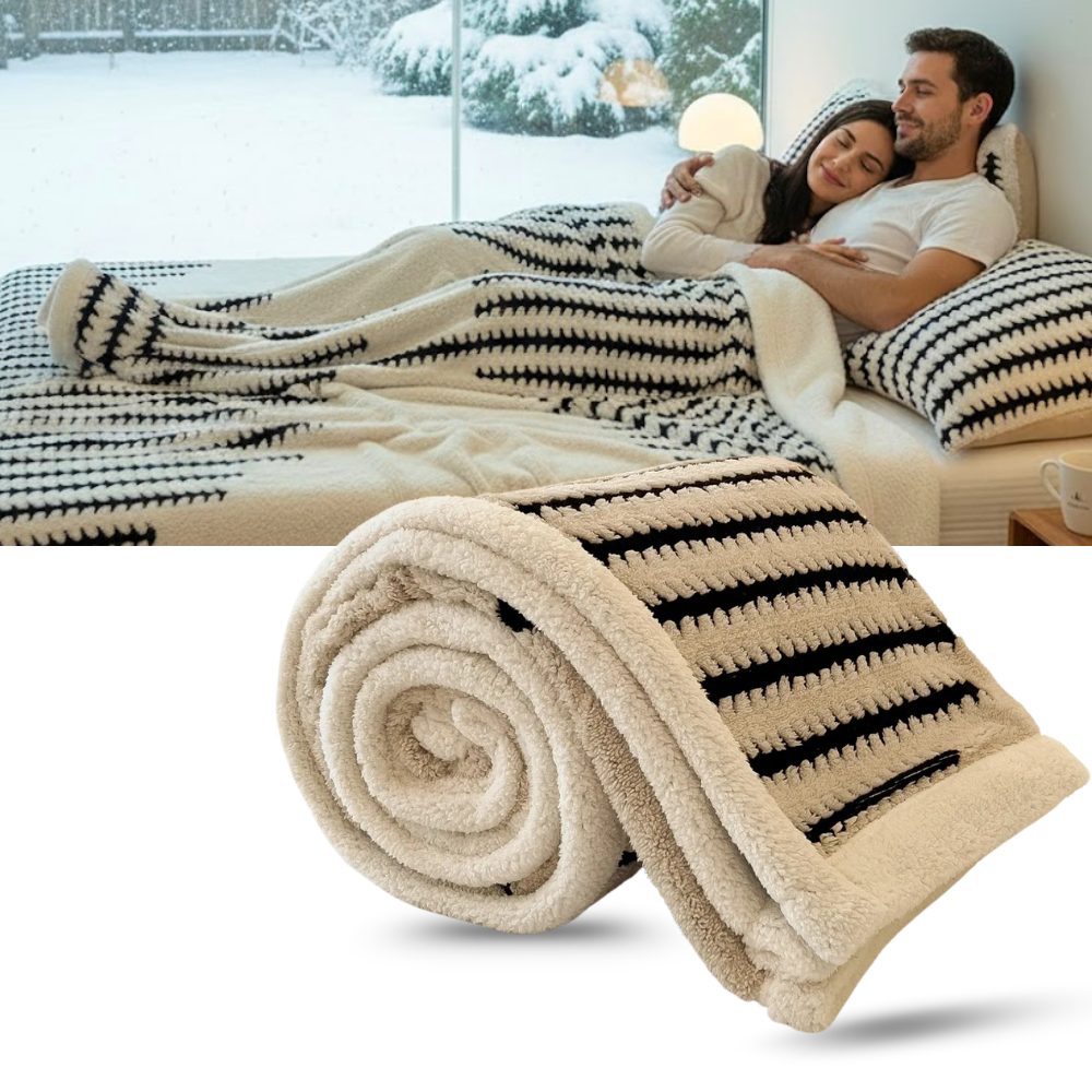 Fluffy Jacquard Winter Blanket