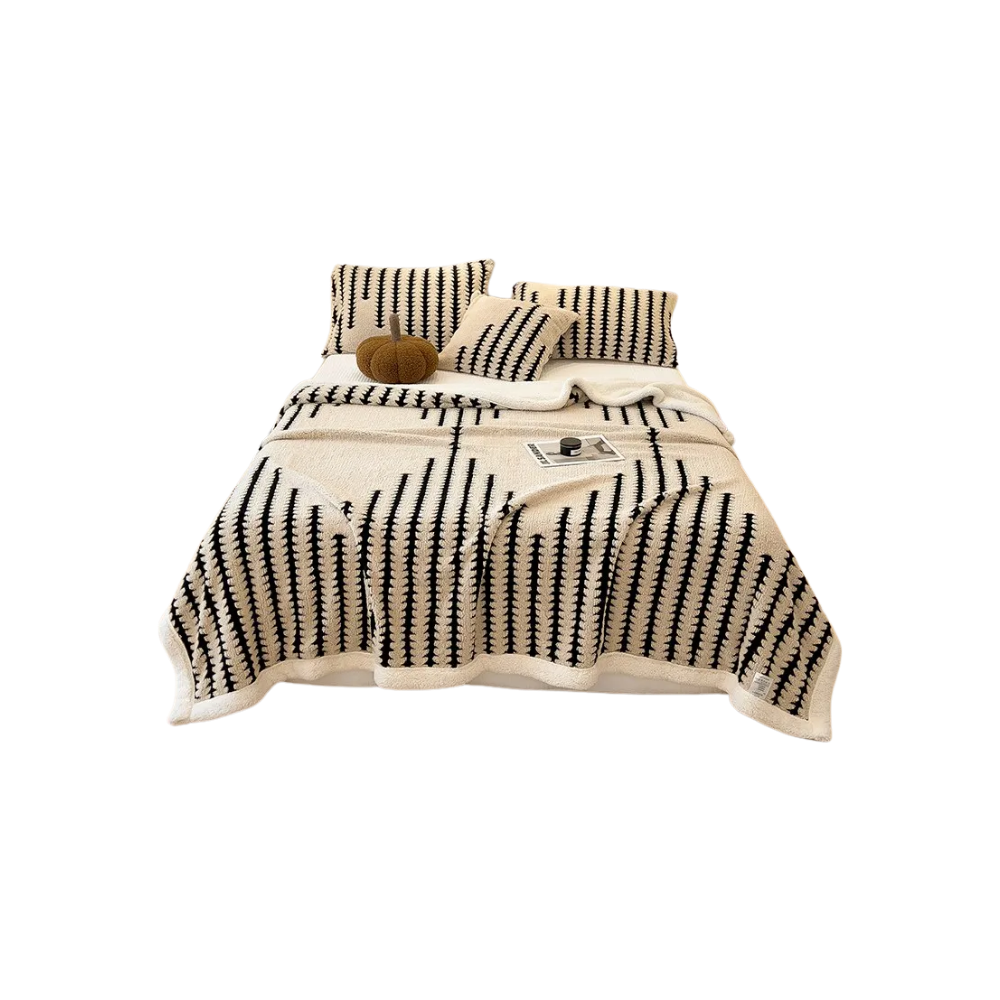 Fluffy Jacquard Winter Blanket
