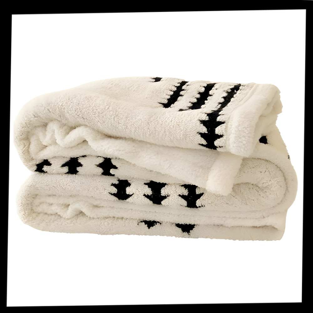Fluffy Jacquard Winter Blanket