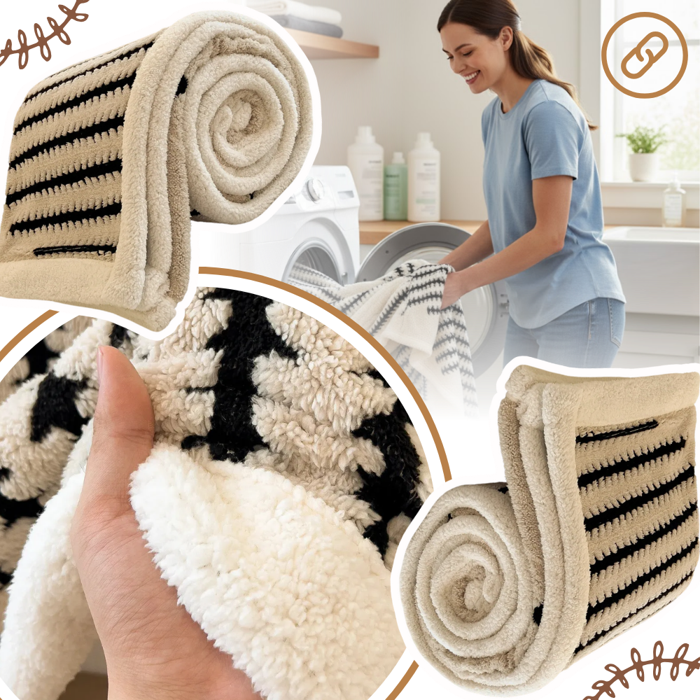 Fluffy Jacquard Winter Blanket