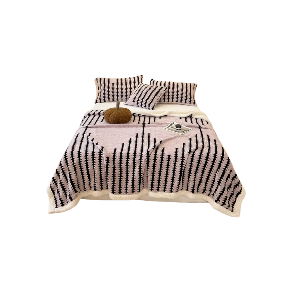 Fluffy Jacquard Winter Blanket