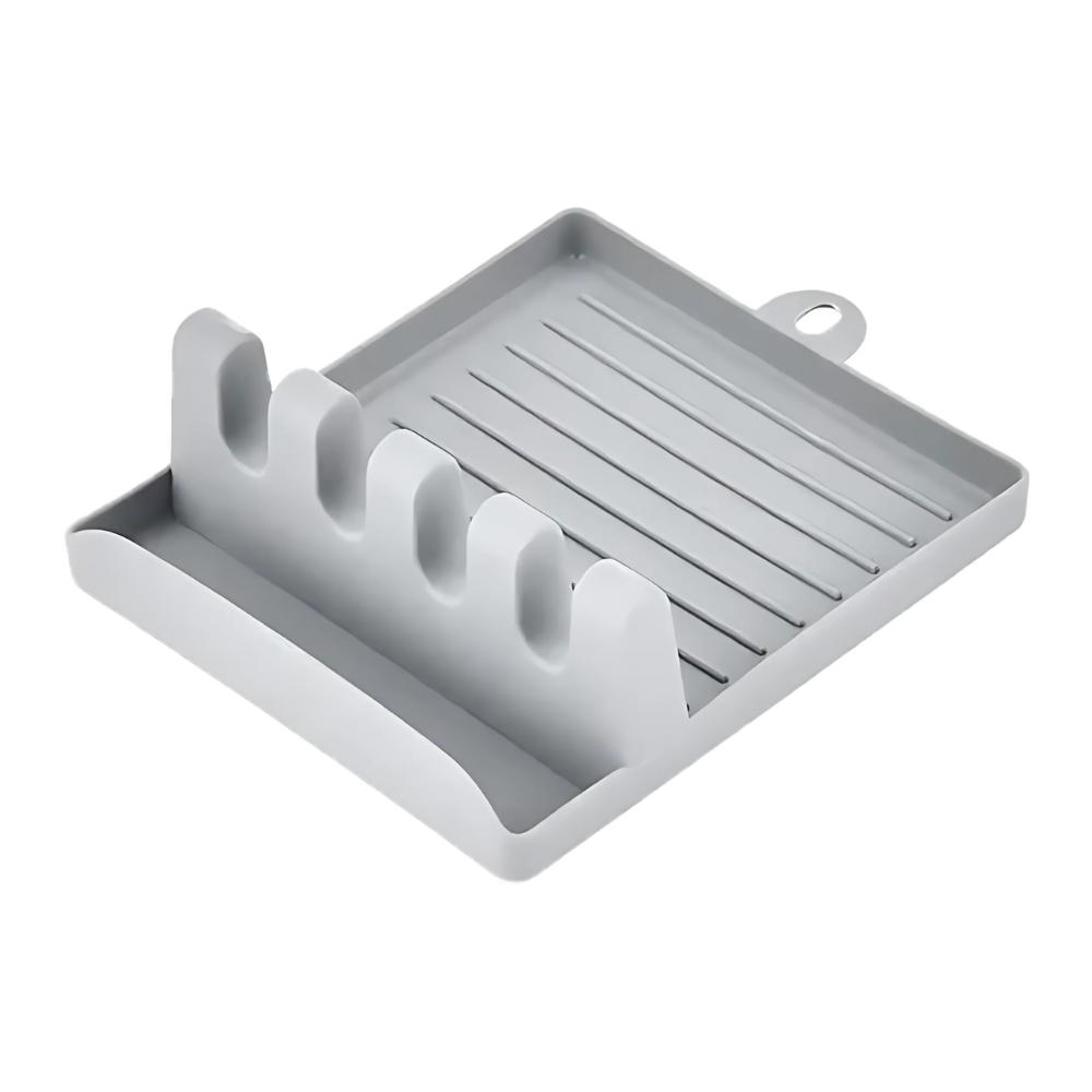 Four-Slot Non Slip Spatula Rack