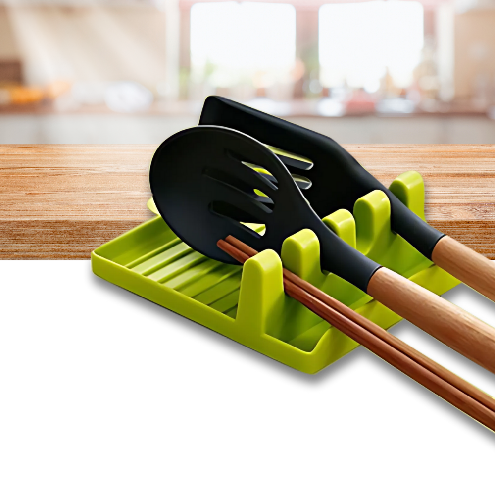 Four-Slot Non Slip Spatula Rack