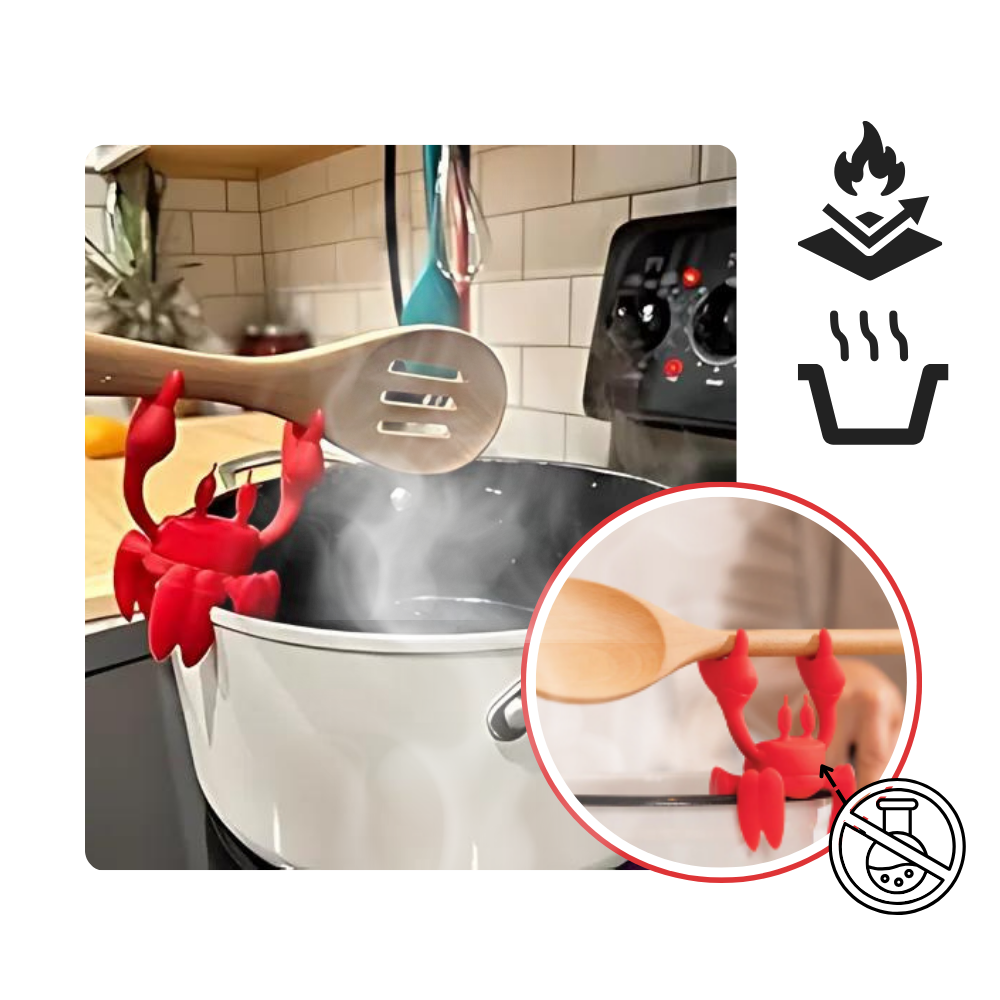 Fun Crab Non-Slip Spoon Holder