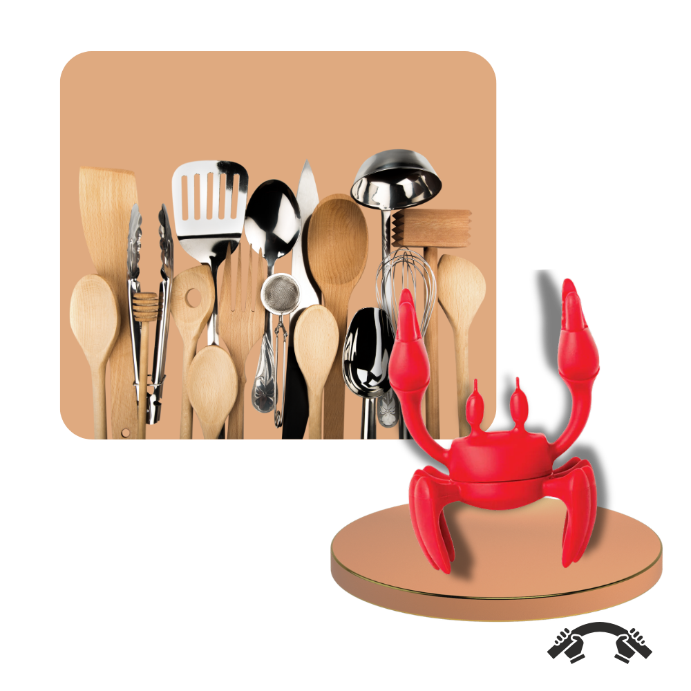 Fun Crab Non-Slip Spoon Holder