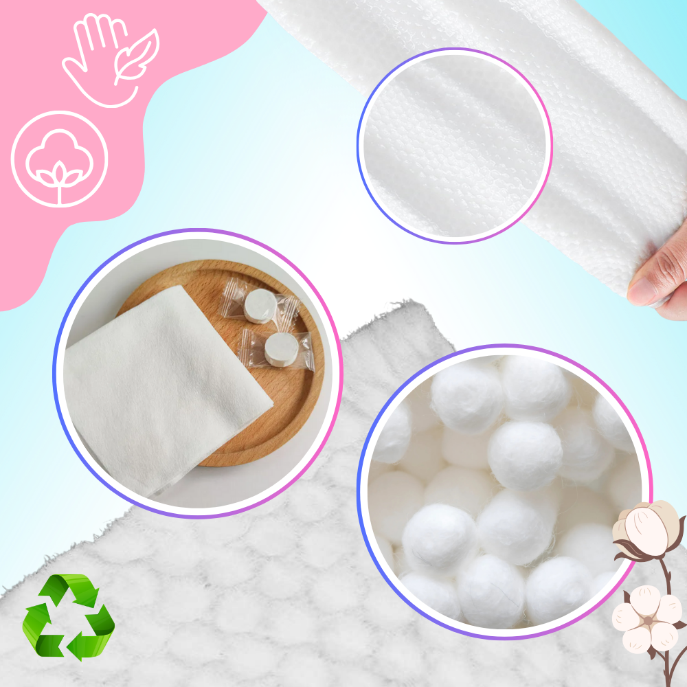 Gentle Cotton Compressed Towels