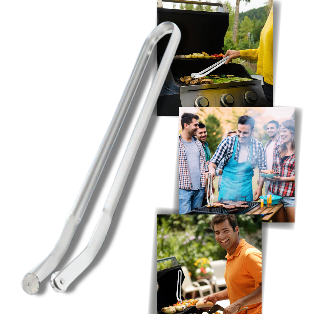 Heat Resistant Barbecue Flip Tongs