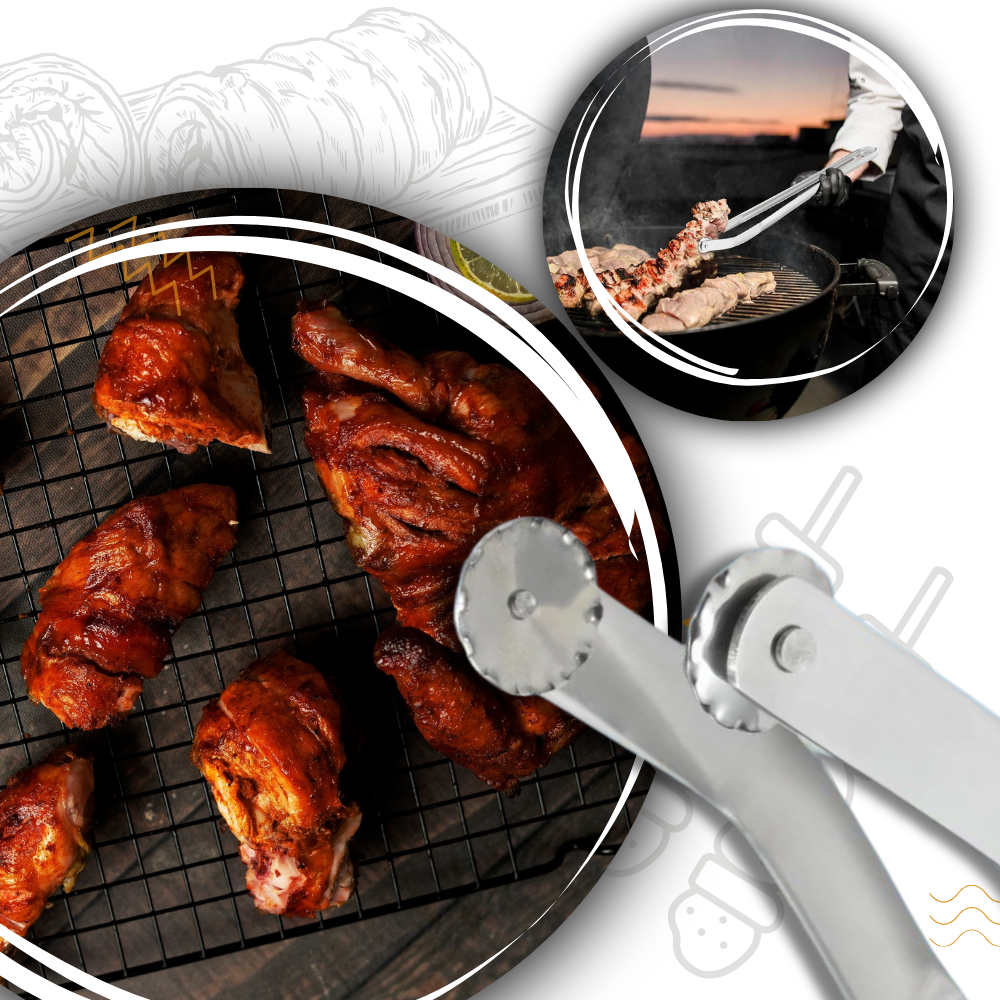 Heat Resistant Barbecue Flip Tongs