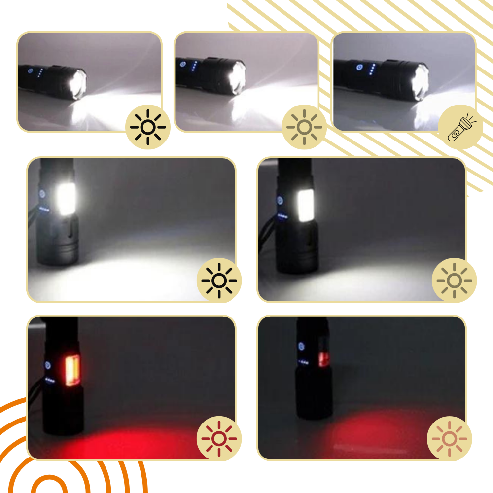 High Beam Rechargeable Led Torch