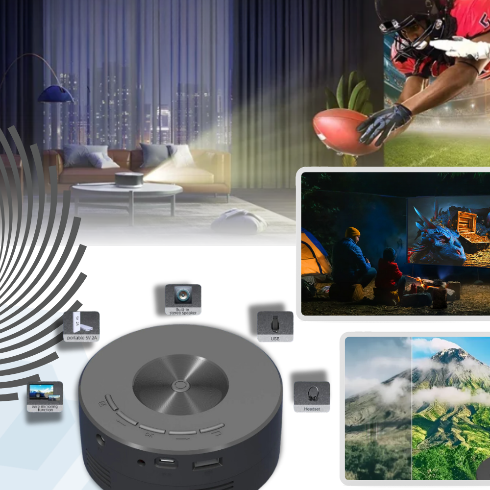 High Resolution Mini Movie Projector