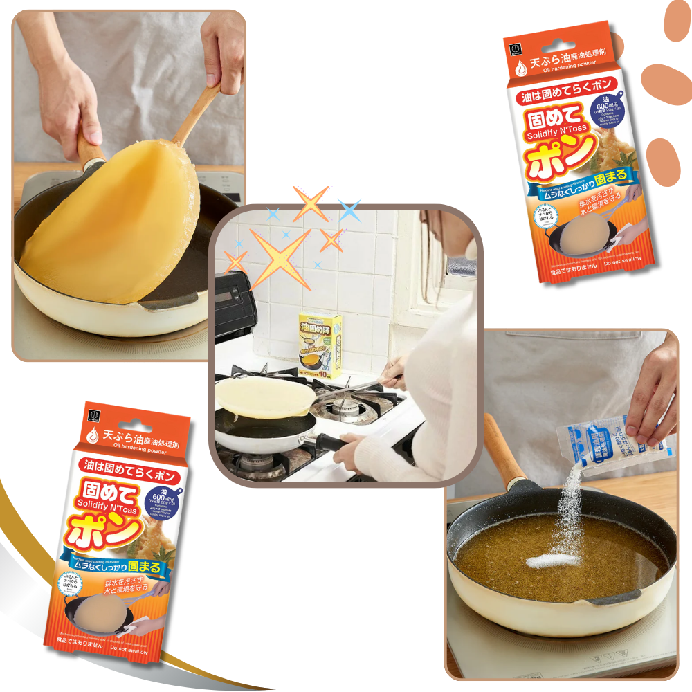 Hygienic Cooking Oil Solidifier