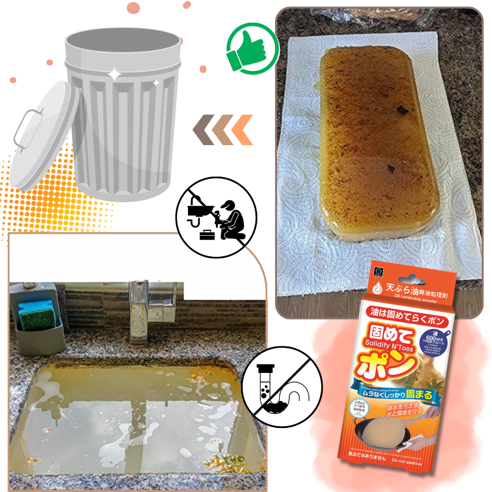 Hygienic Cooking Oil Solidifier