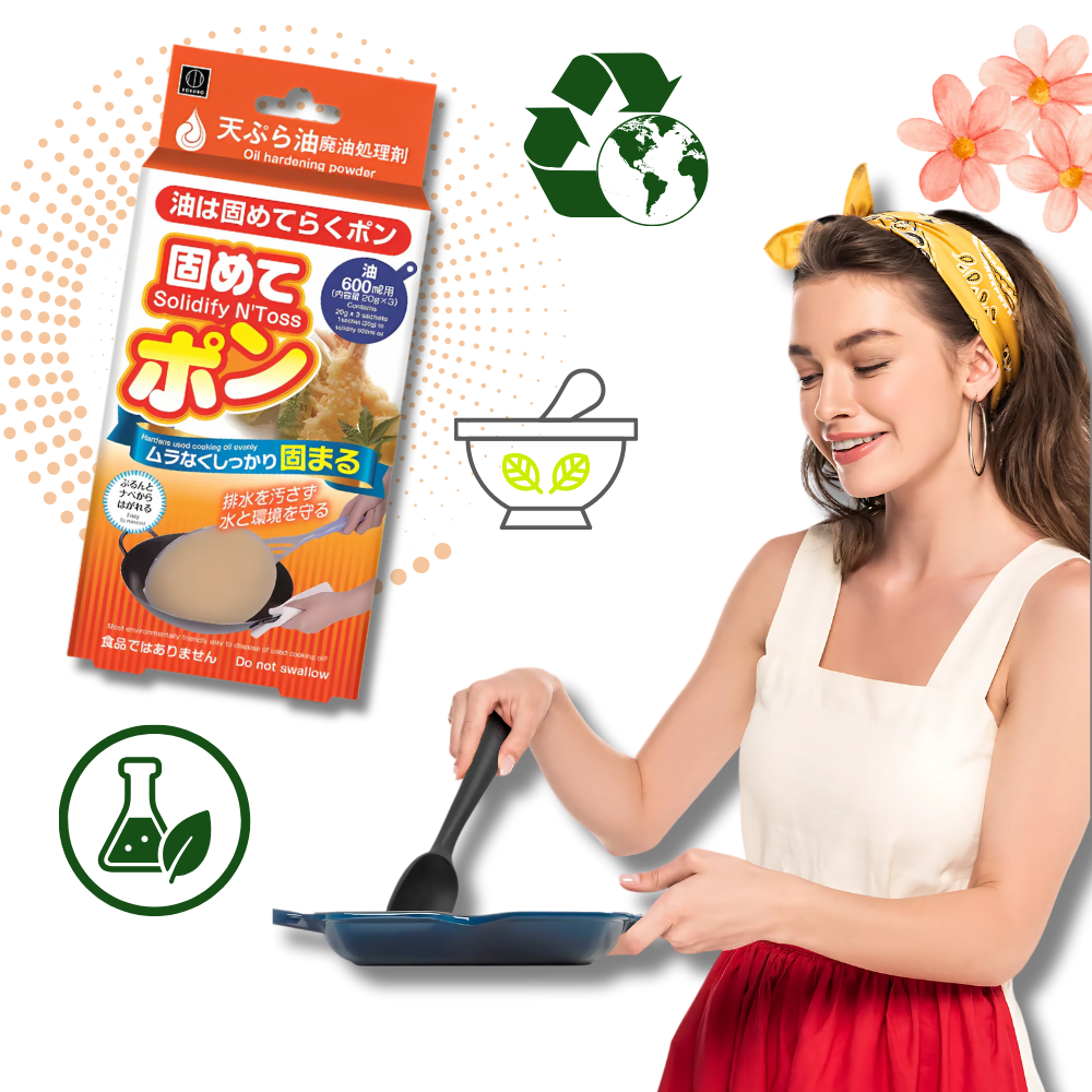 Hygienic Cooking Oil Solidifier