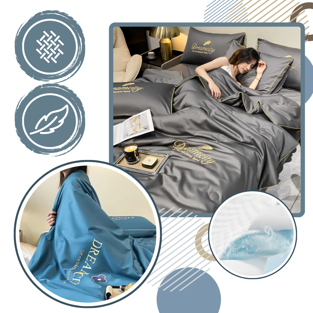 Icy Silk Soft Linen Duvet Cover