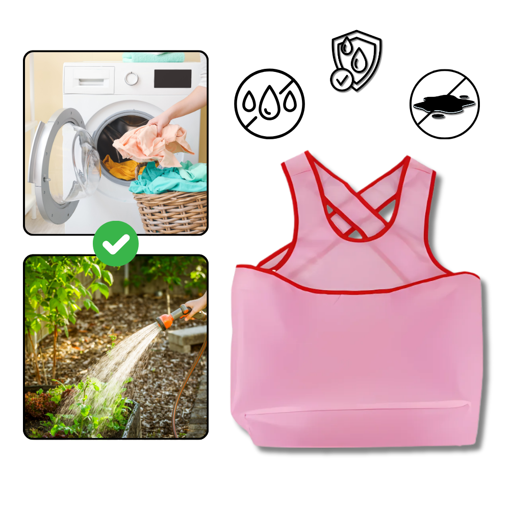 Large Pocket Waterproof Laundry Apron