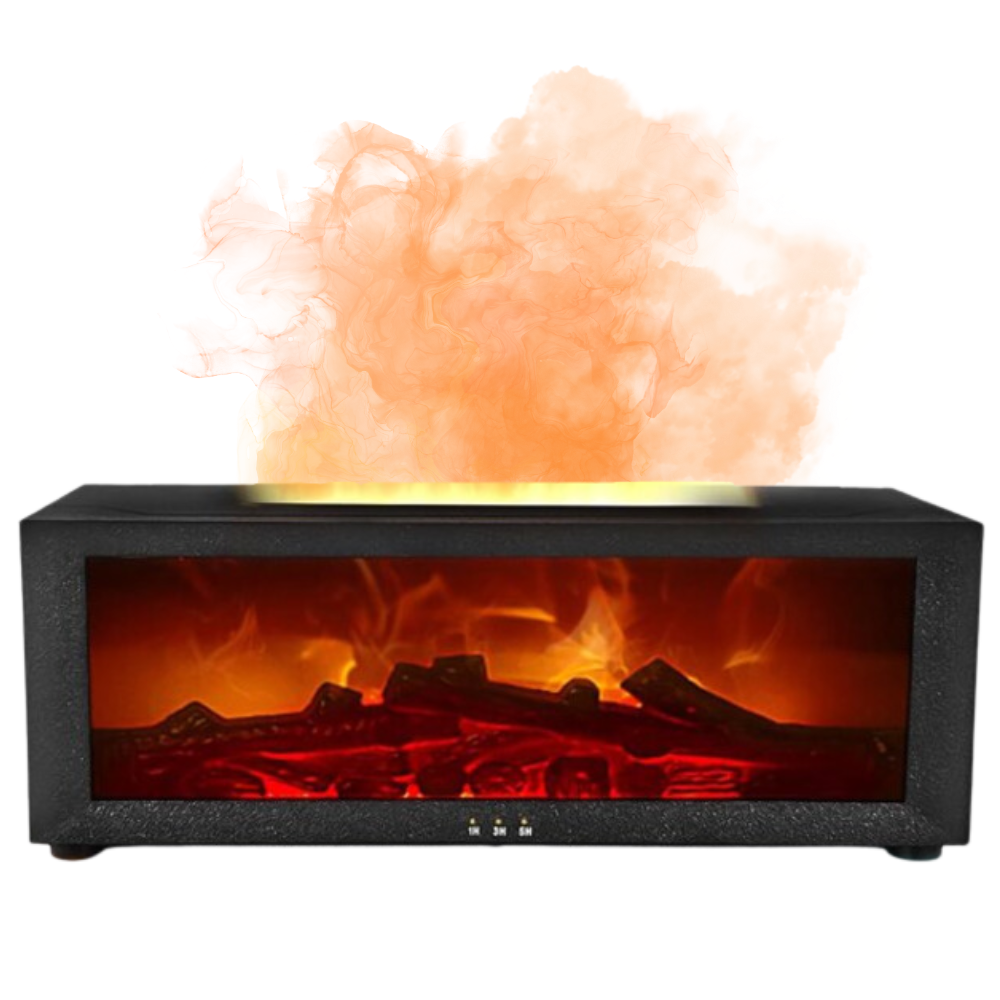 LED Fireplace Simulation Essential Oil Diffuser