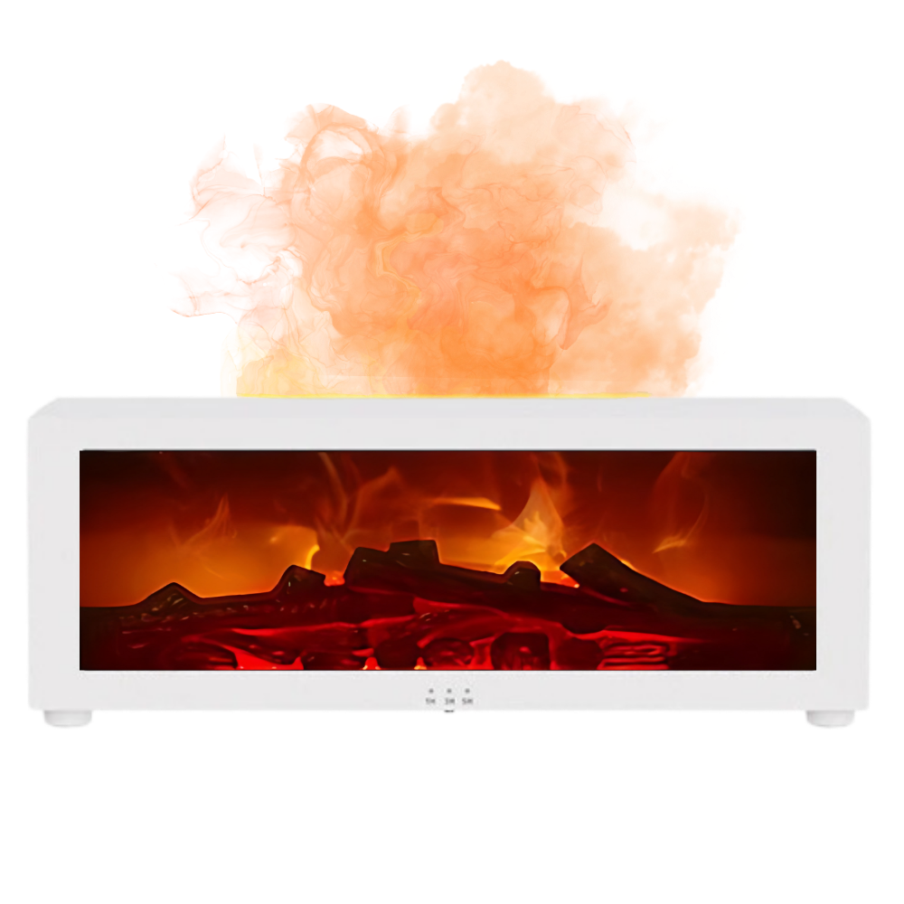 LED Fireplace Simulation Essential Oil Diffuser