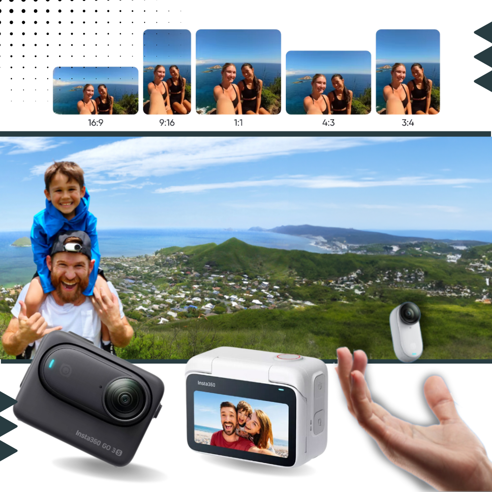 Magnetic Mounting Insta 360 hands Free Camera