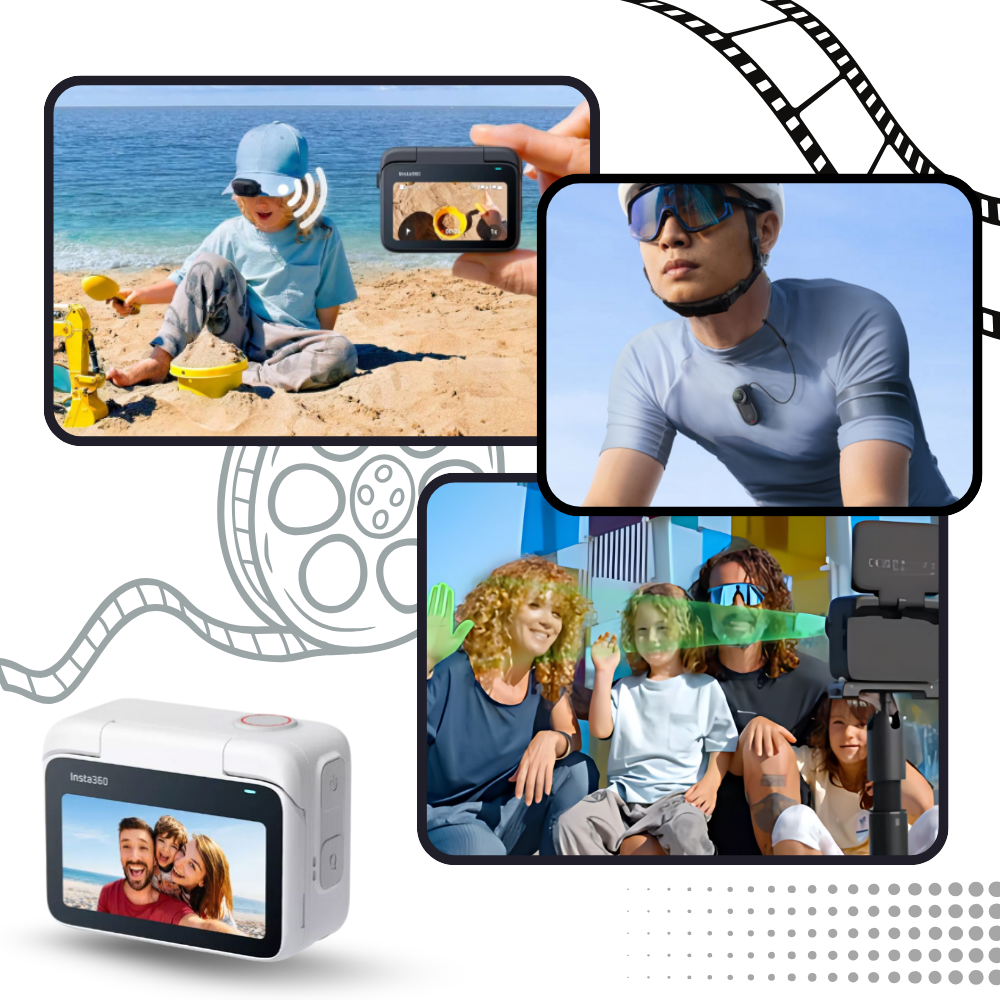 Magnetic Mounting Insta 360 hands Free Camera