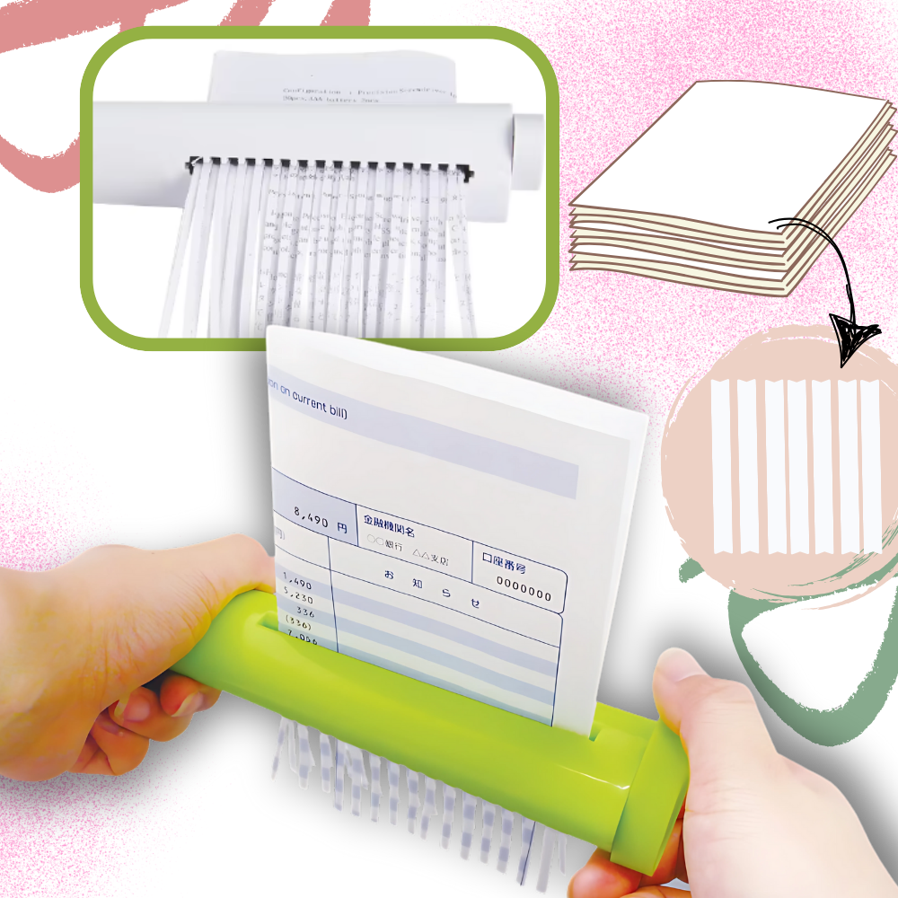 Manual Portable Paper Shredder