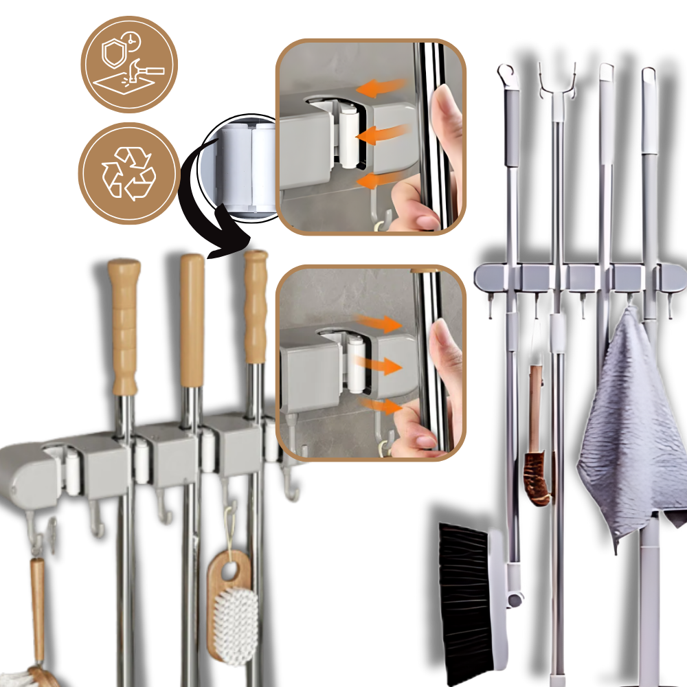 Multifunctional Broom Holder