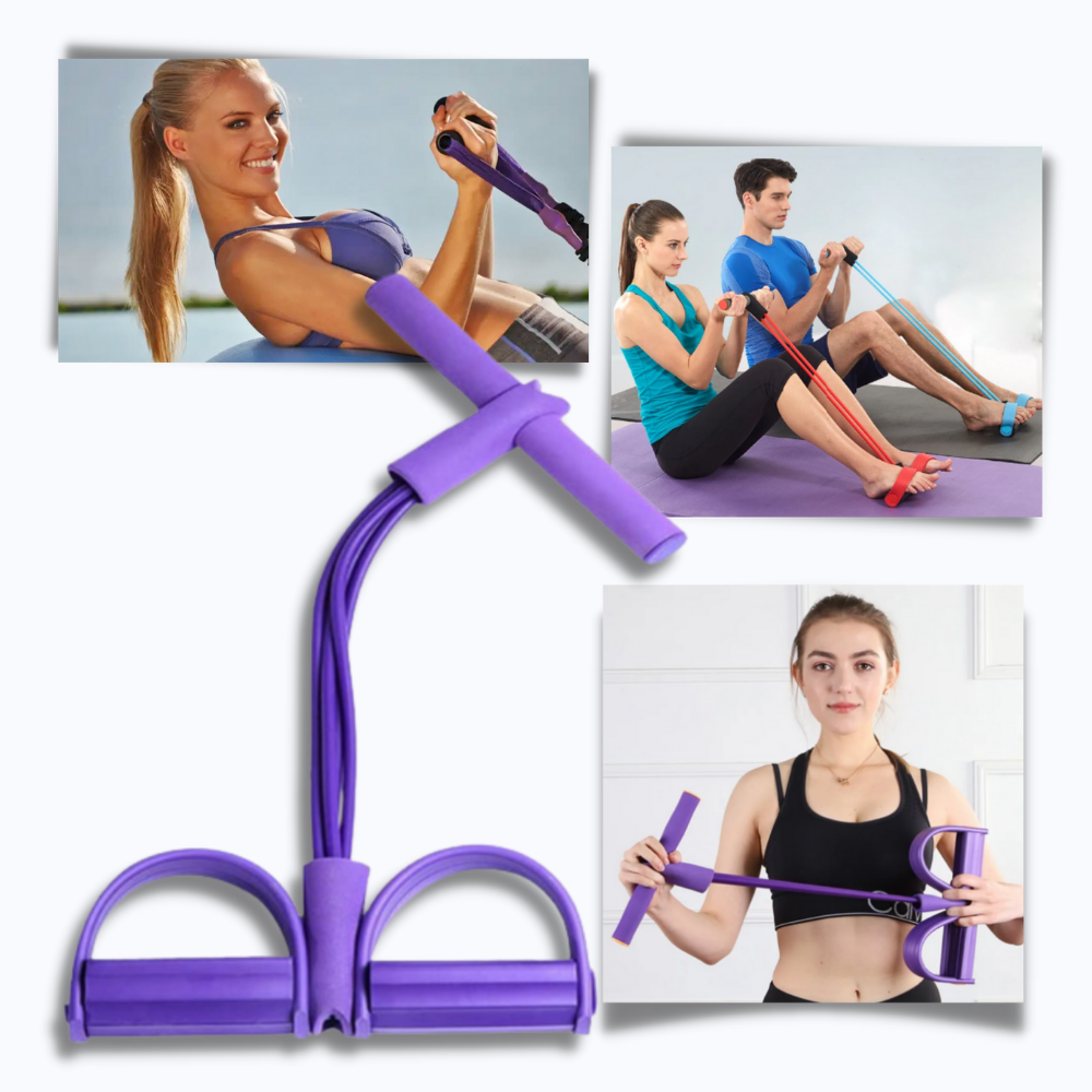 Multifunctional Pedal Resistance Bands Fitness 4 Tube