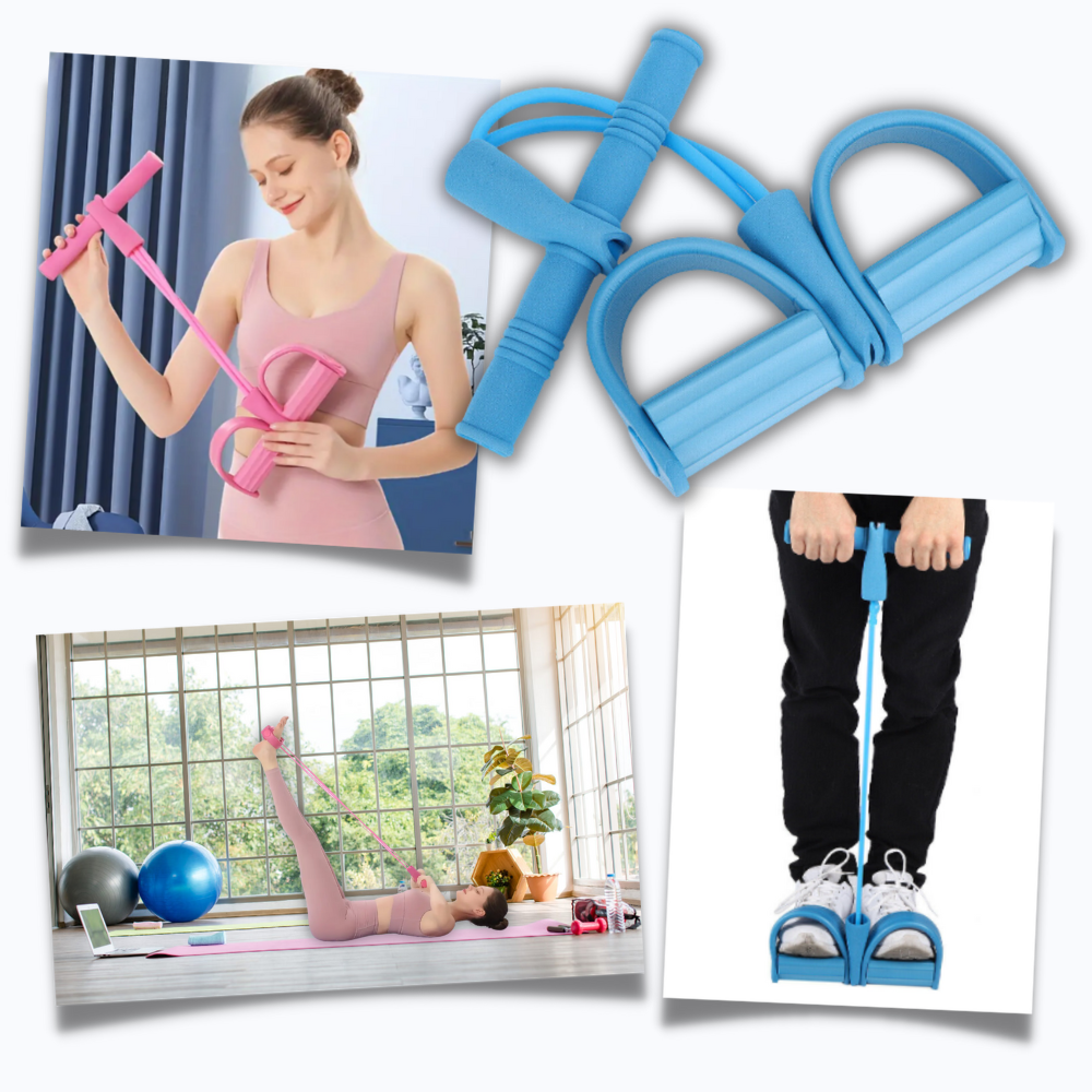 Multifunctional Pedal Resistance Bands Fitness 4 Tube