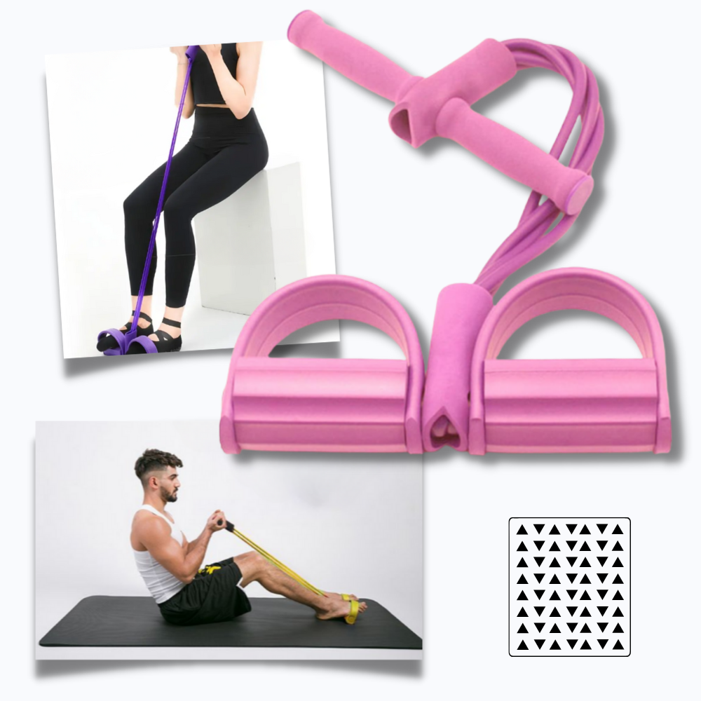 Multifunctional Pedal Resistance Bands Fitness 4 Tube