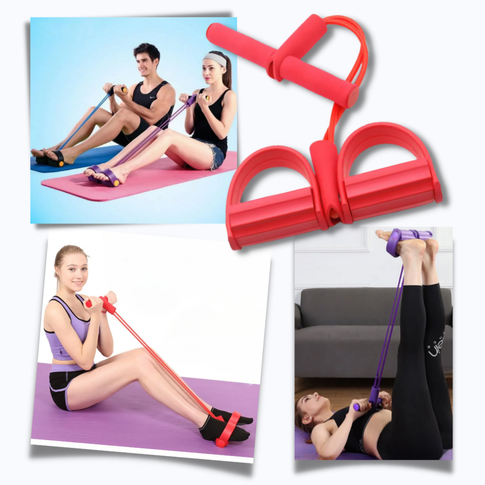 Multifunctional Pedal Resistance Bands Fitness 4 Tube