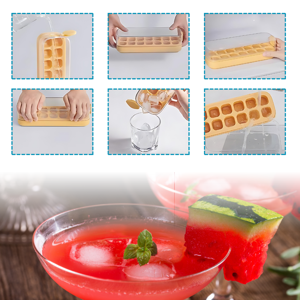 Non-stick Silicone Ice Cube Trays