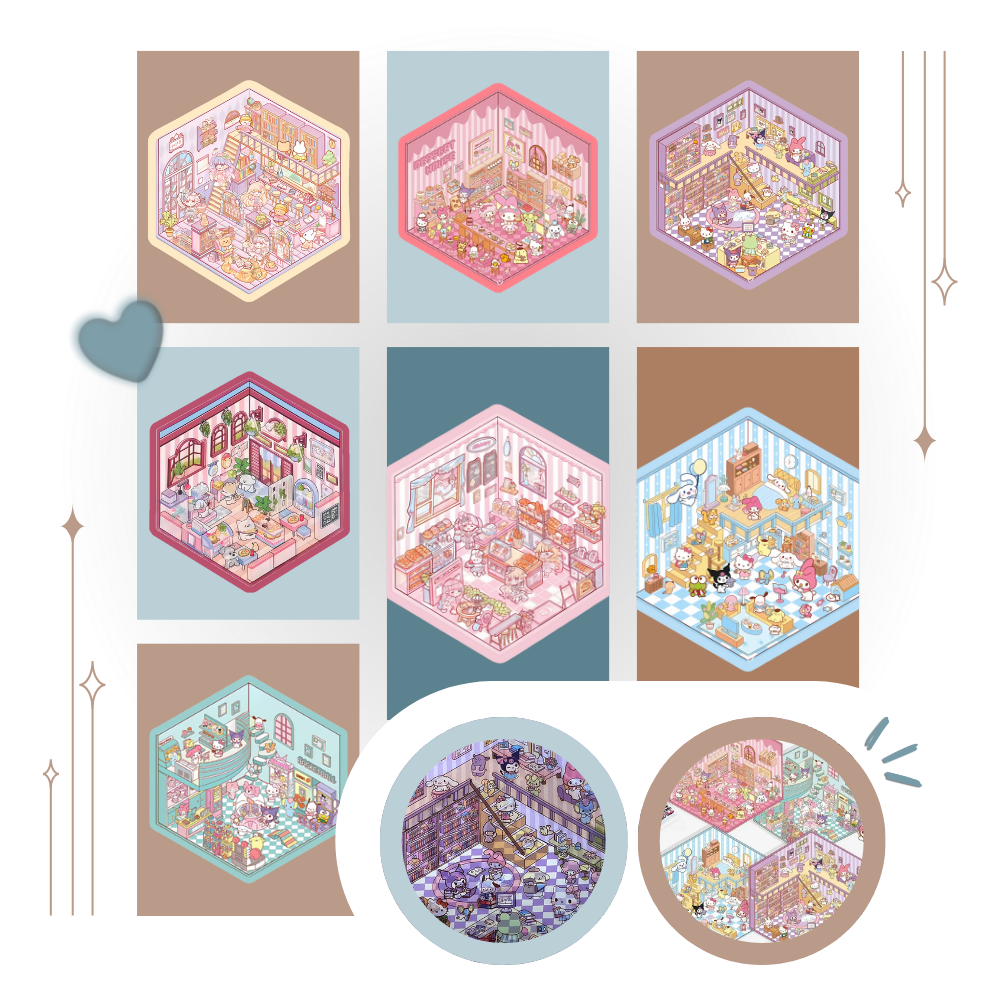 Pastel Home Tales Stickers