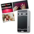 Portable holographic keyboard