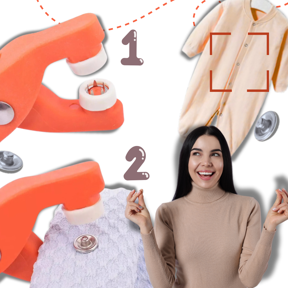 Quick Assembly Snap Button Press