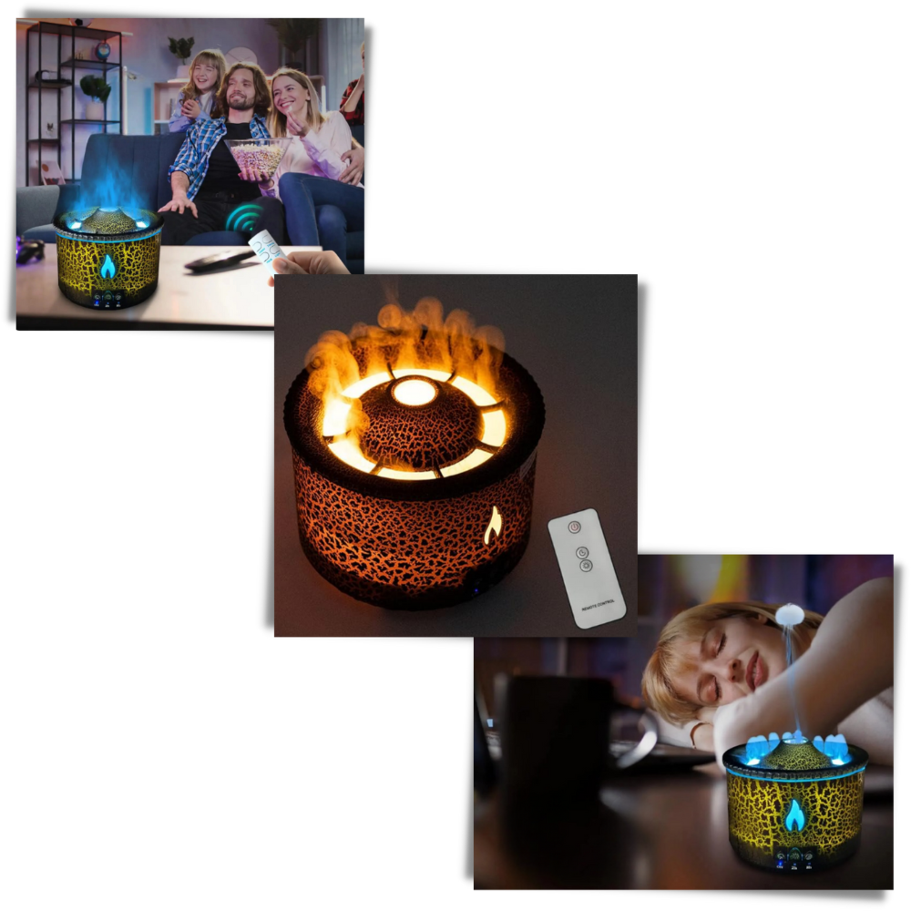 Relaxing volcano humidifier