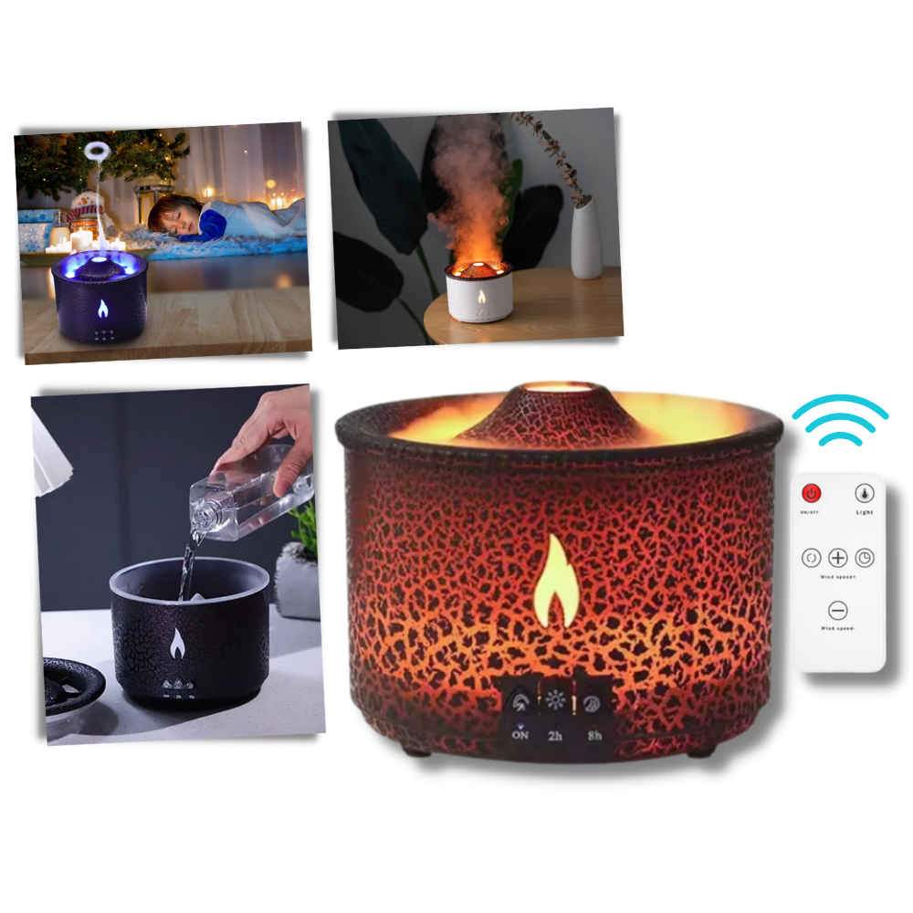 Relaxing volcano humidifier