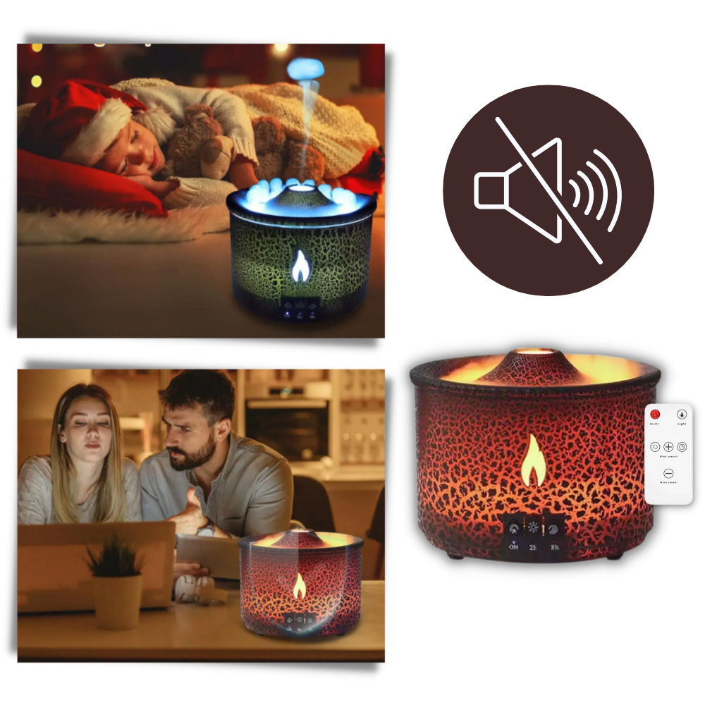 Relaxing volcano humidifier