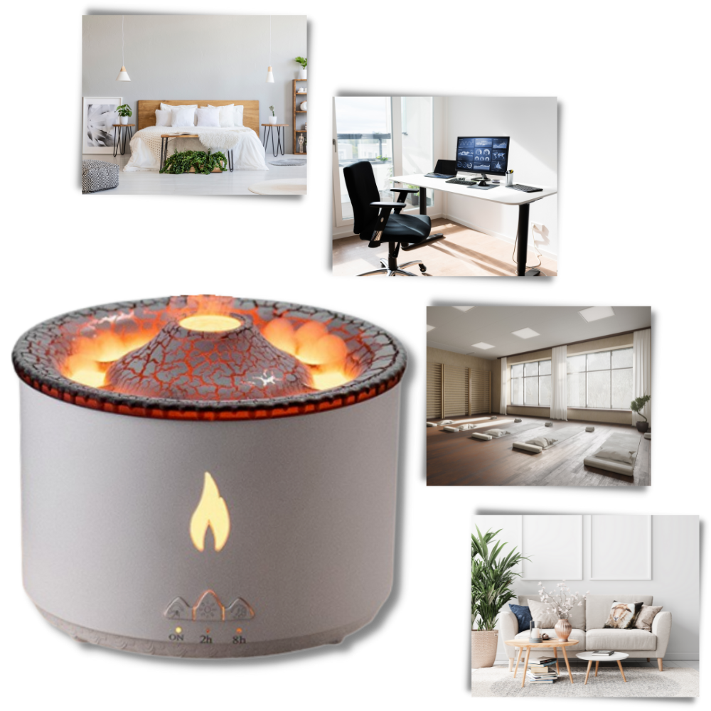 Relaxing volcano humidifier