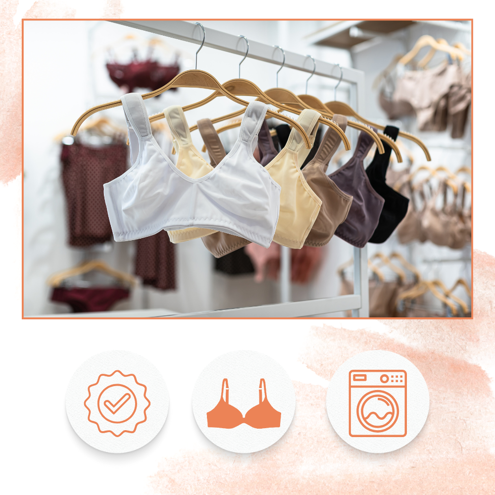 Secure Closure Bra Washing Bags