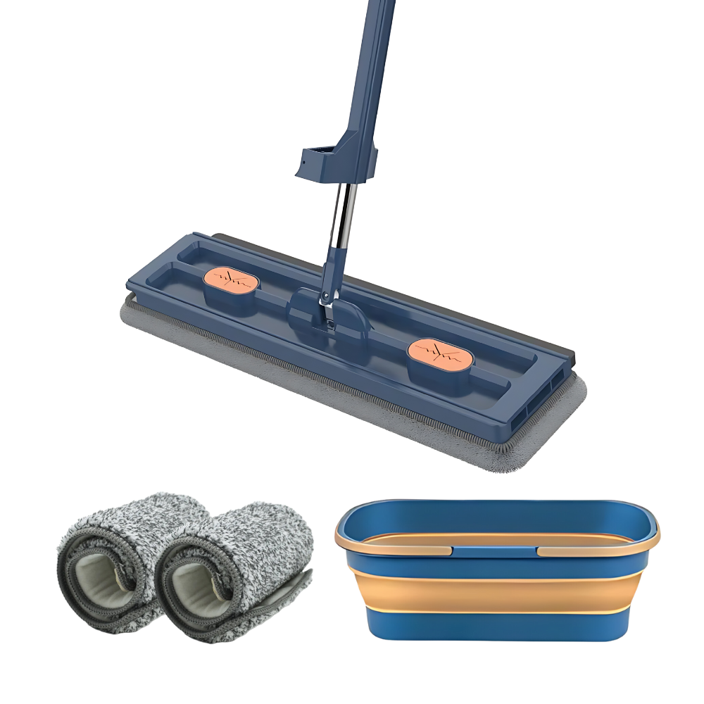 Self-wringing Flat Mop With Bucket