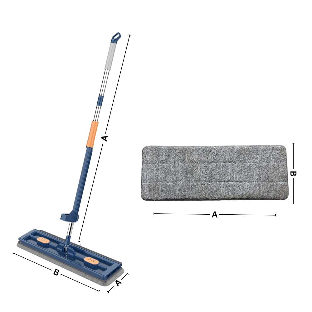 Self-wringing Flat Mop With Bucket