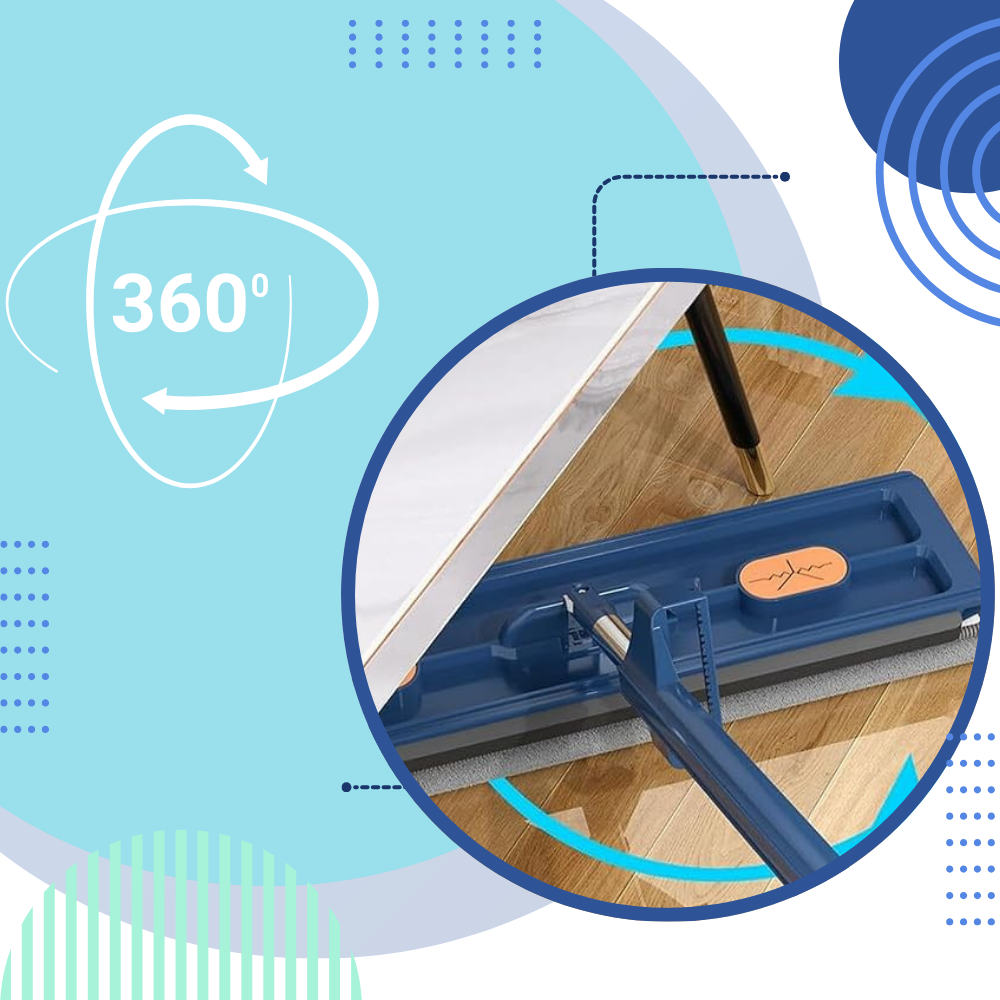 Self-wringing Flat Mop With Bucket