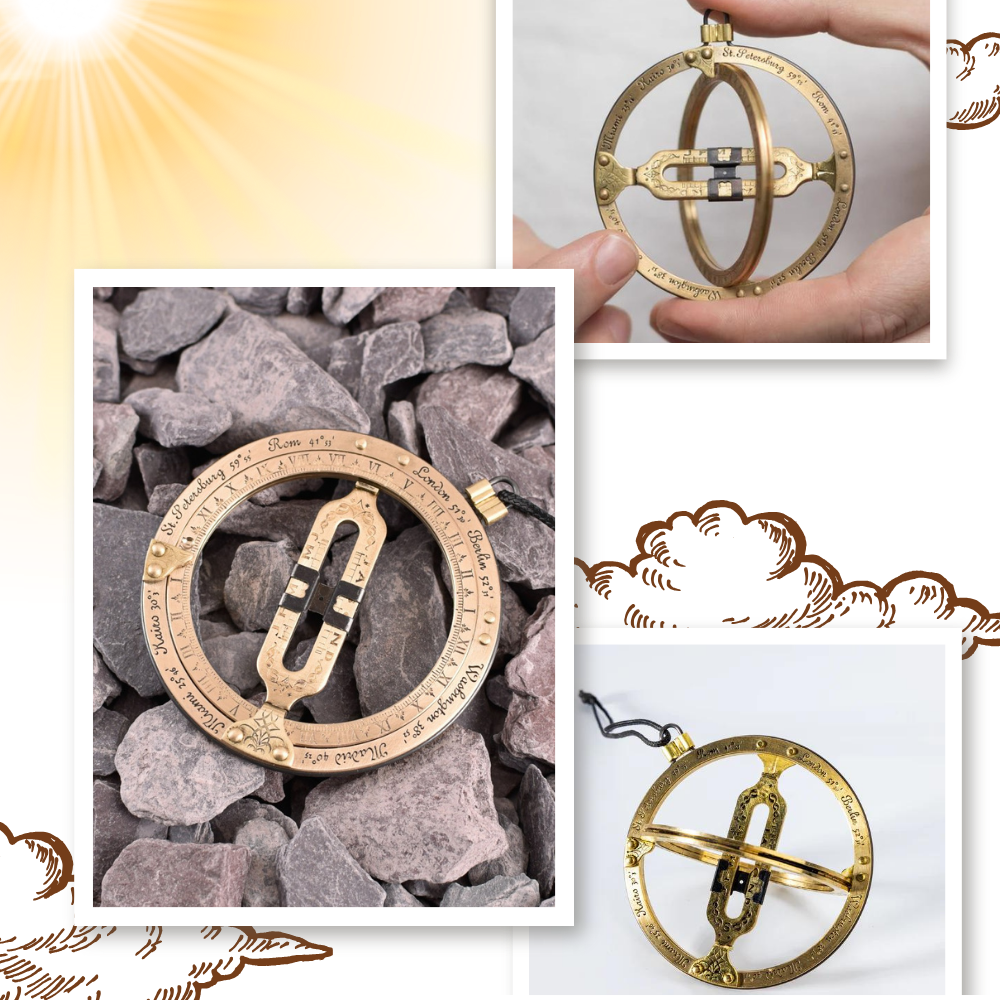 Solar Accuracy Pocket Sundial Watch