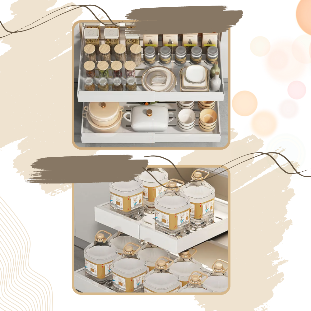 Space Saving Slide Out Cabinet Organizer