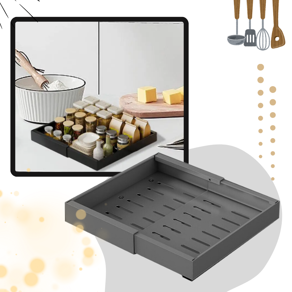 Space Saving Slide Out Cabinet Organizer