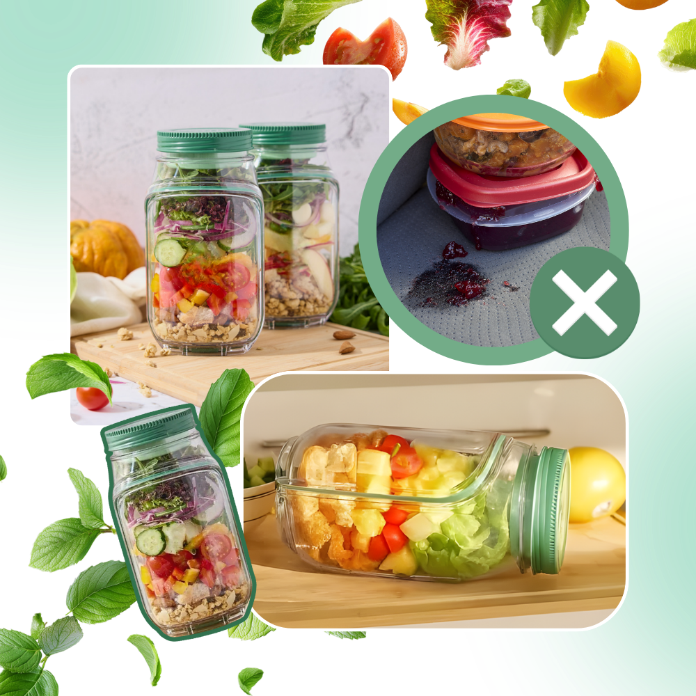 Transparent Meal Prep Jar