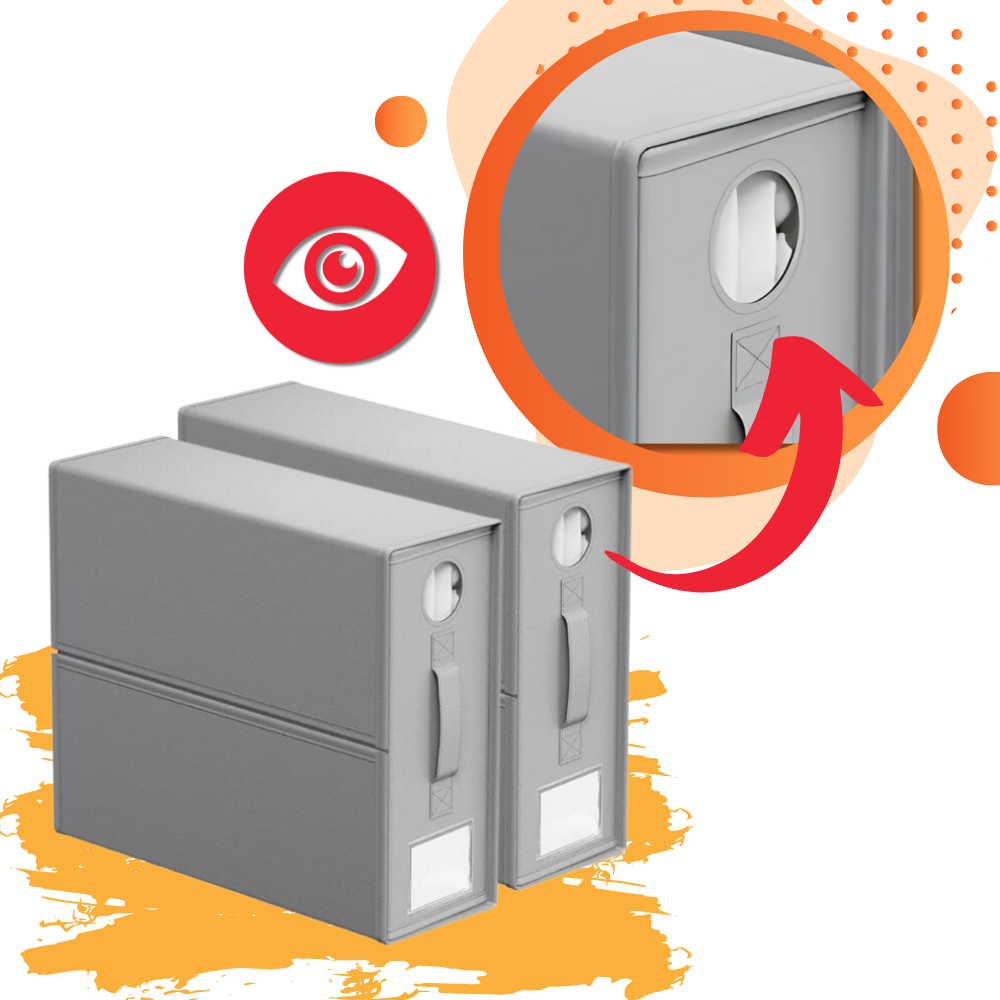 Transparent Window Sheet Cube Organizer